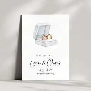 Save the Date Karte | Ringbox