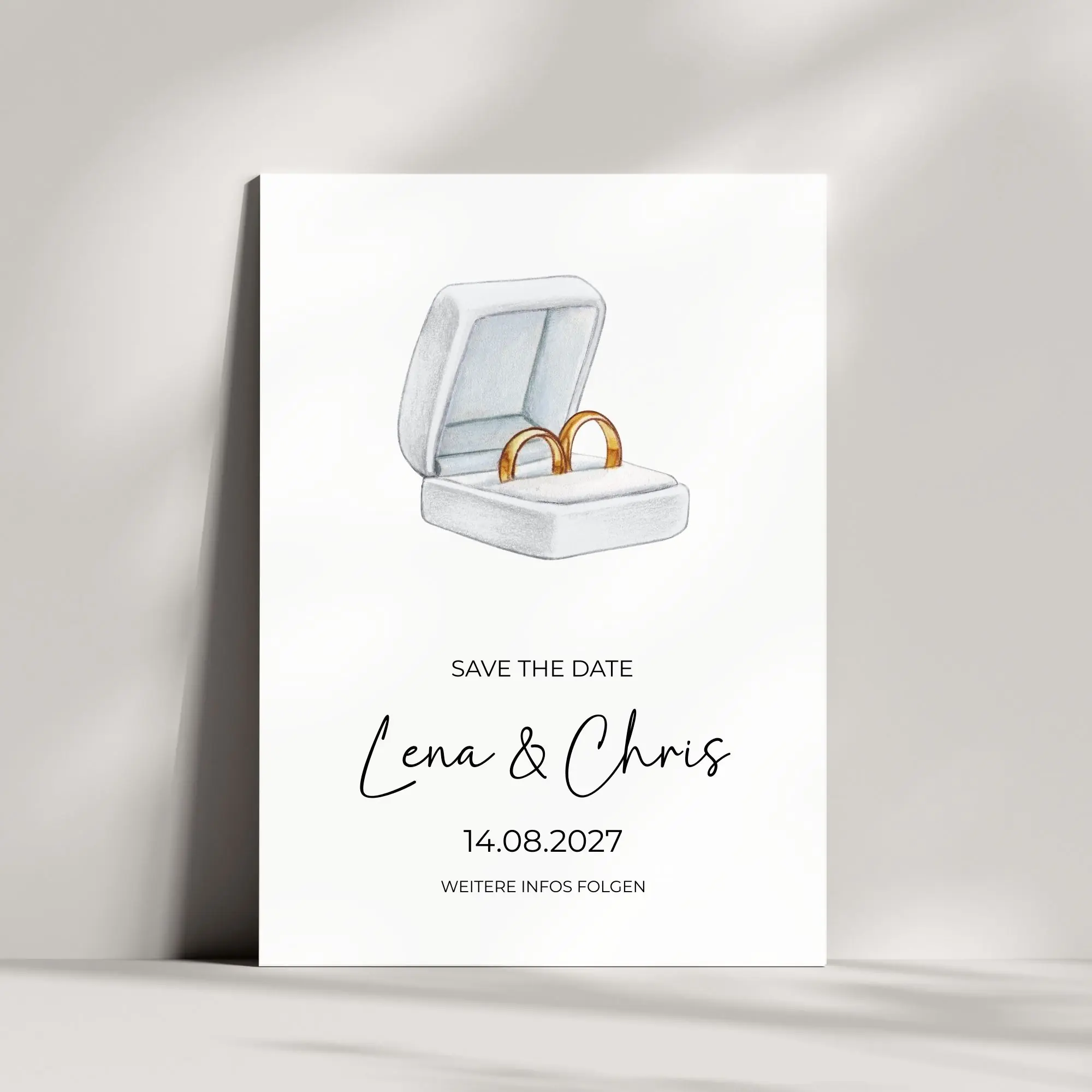 Save the Date Karte | Ringbox