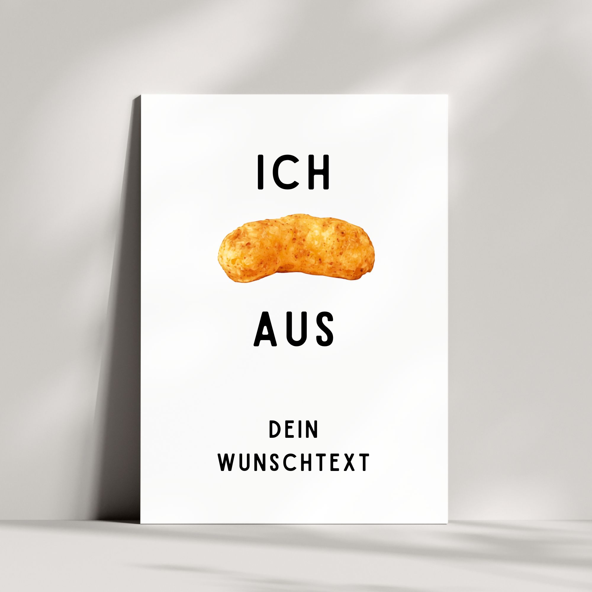 Lustige Grußkarte mit deinem Wunschtext | Ich Flipp aus